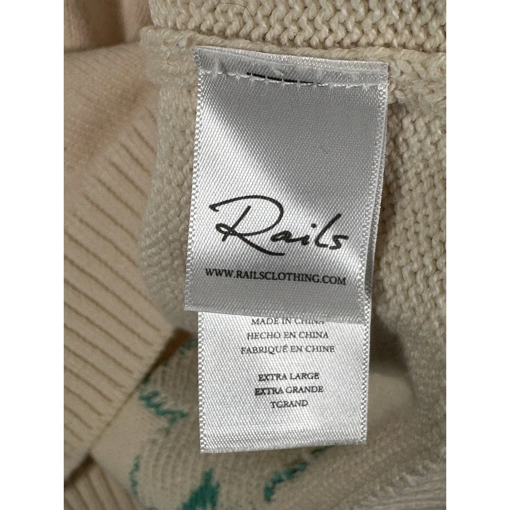 Rails Perci Floral Print Sweater‎ XL MSRP $198